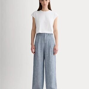 Everlane The Way-high linen drape pants size 0